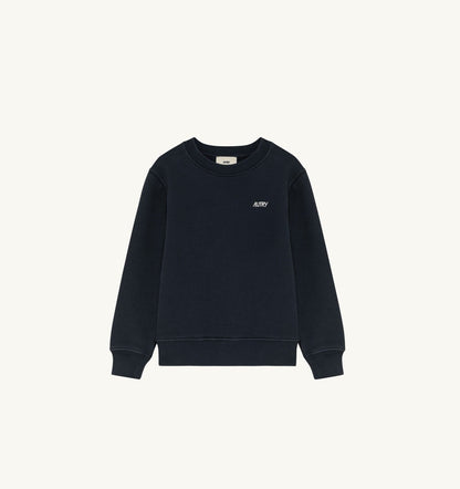 AUTRY CREWNECK SWEATSHIRT WITH EMBROIDERED AUTRY LOGO KIDS