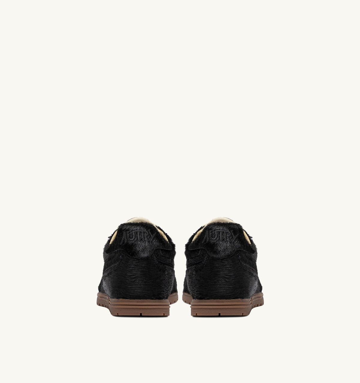 AUTRY WINDSPIN SNEAKERS IN BLACK PONY HAIR EFFECT