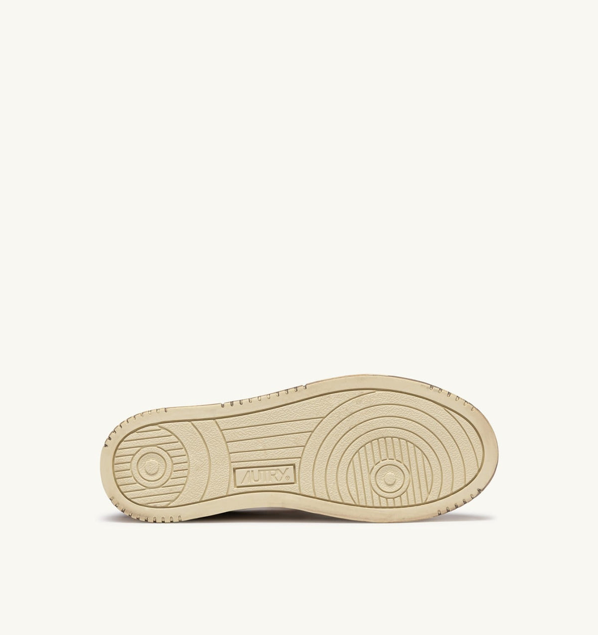 AUTRY MEDALIST LOW SUPER VINTAGE SNEAKERS IN RISING SUN AND JASPER LEATHER