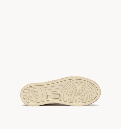 AUTRY MEDALIST LOW SUPER VINTAGE SNEAKERS IN ASH AND SEA LEATHER