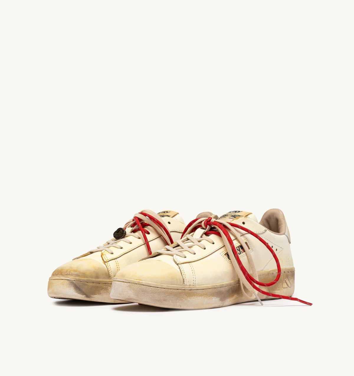 AUTRY DALLAS LOW SUPER VINTAGE SNEAKERS IN MARSHMALLOW LEATHER