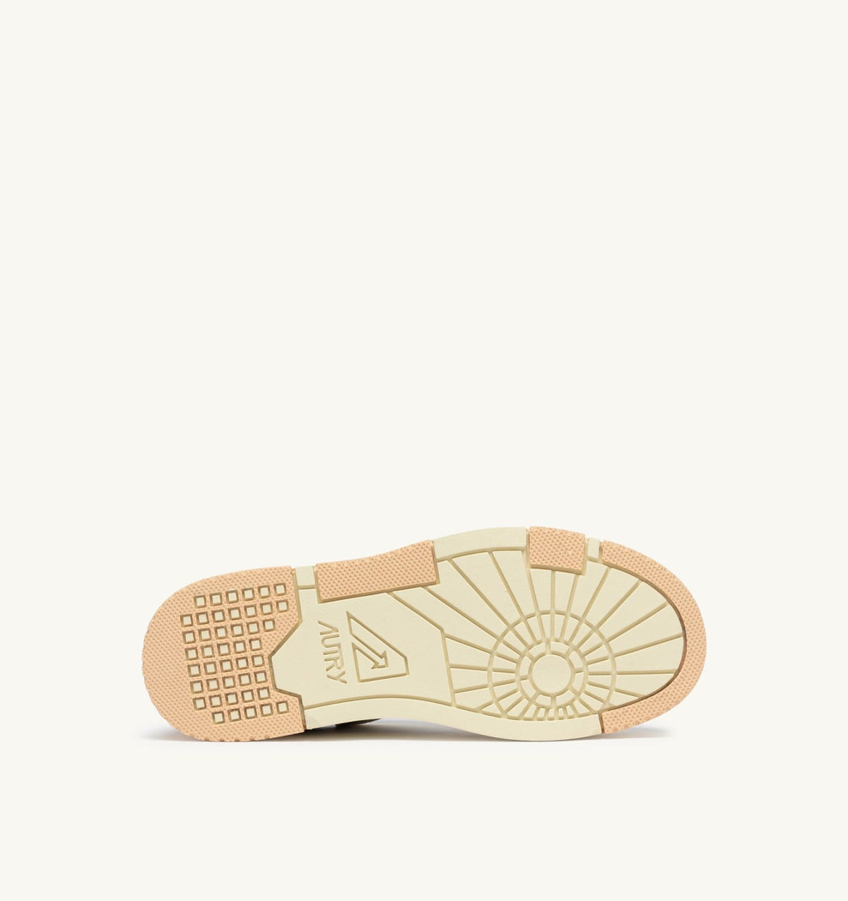 AUTRY SNEAKERS CLC LOW IN WHITE SAND AND DEWBERRY LEATHER AND SUEDE