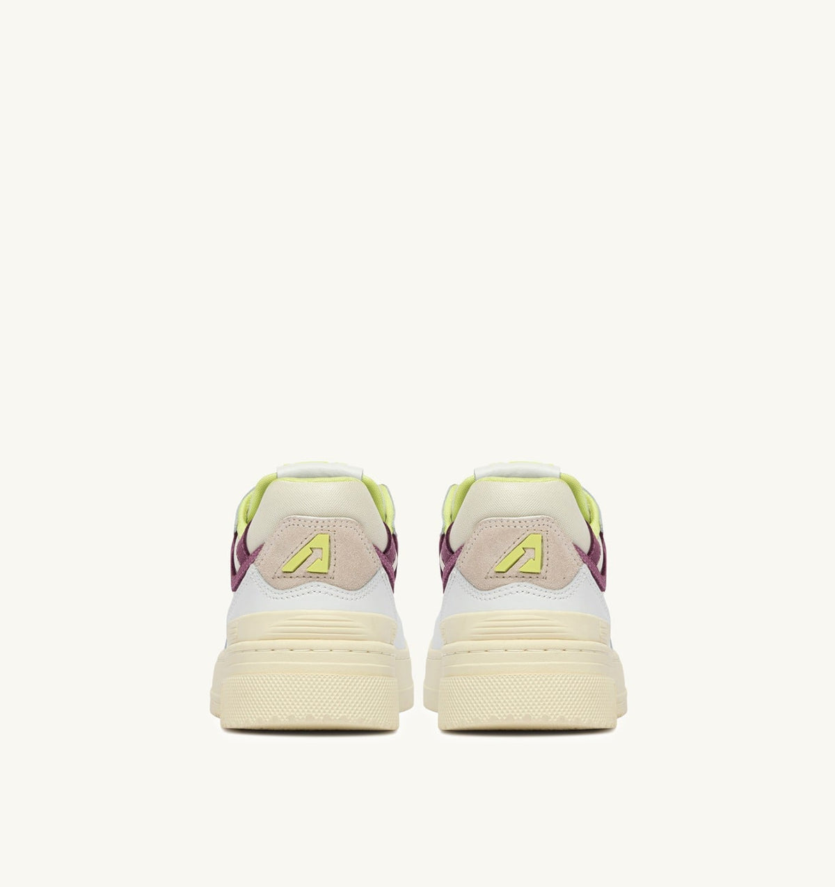 AUTRY SNEAKERS CLC LOW IN WHITE AND FIRENZE LEATHER