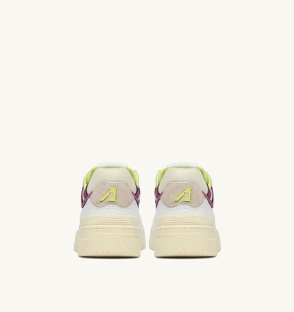 AUTRY SNEAKERS CLC LOW IN WHITE AND FIRENZE LEATHER