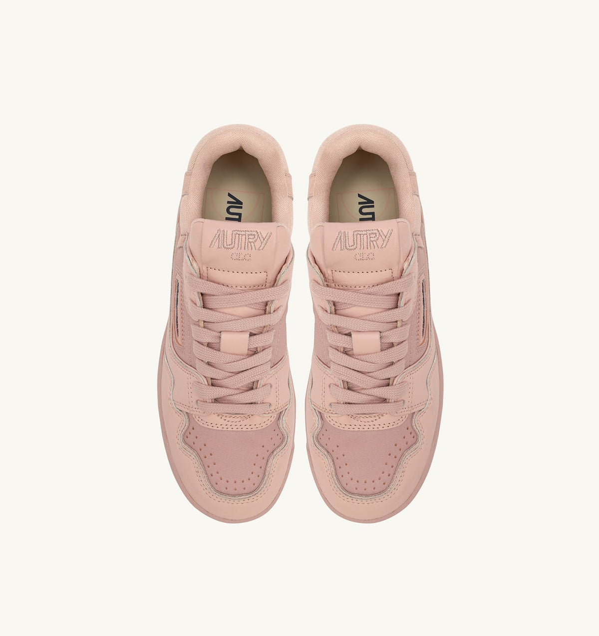 AUTRY CLC LOW SNEAKERS IN PEACH WHIP LEATHER