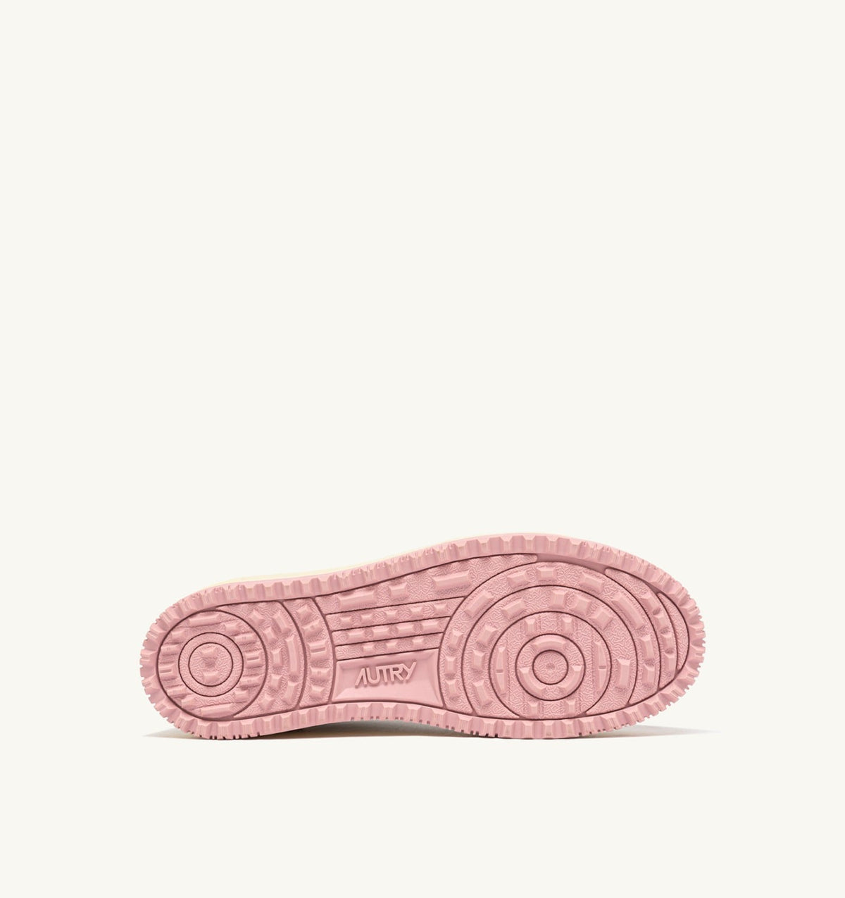 AUTRY GOLF LOW SNEAKERS IN WHITE AND CORAL BLUSH LEATHER