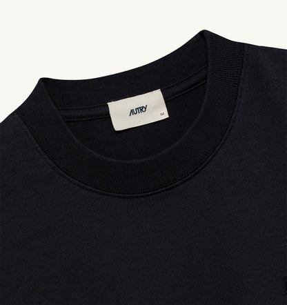 AUTRY BOXY T-SHIRT WITH TONAL LOGO FOR WOMAN
