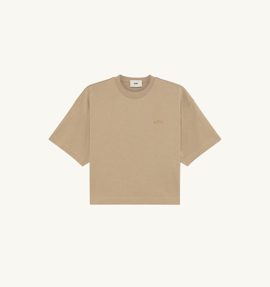 AUTRY BOXY T-SHIRT WITH TONAL LOGO FOR WOMAN