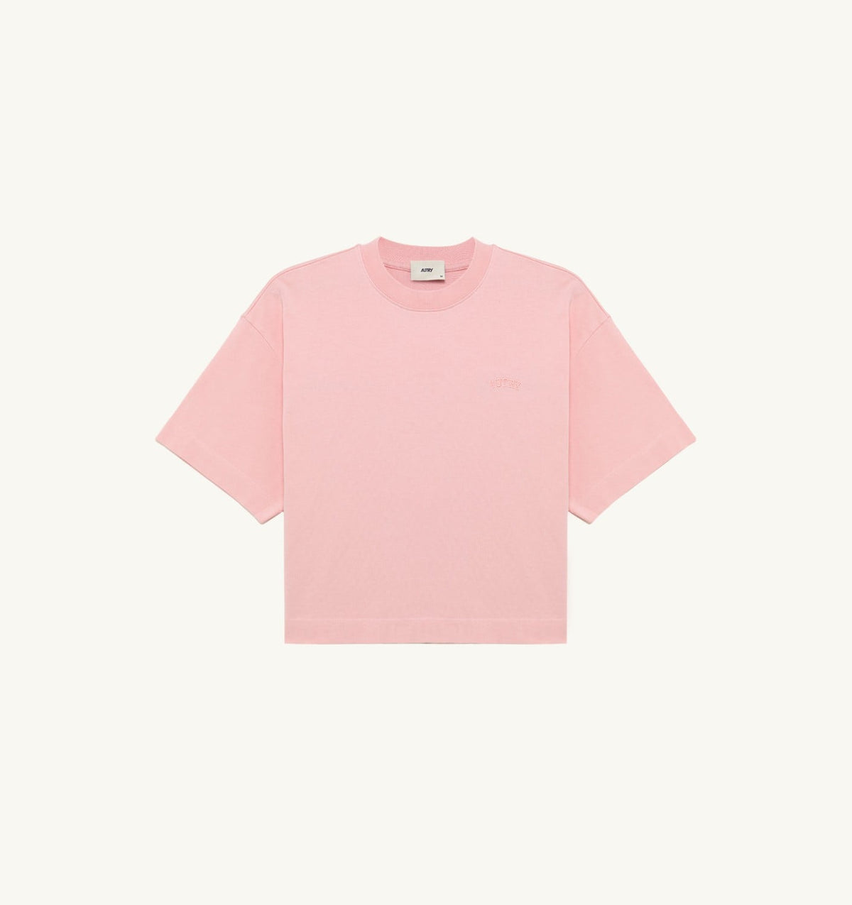 AUTRY BOXY T-SHIRT WITH TONAL LOGO FOR WOMAN
