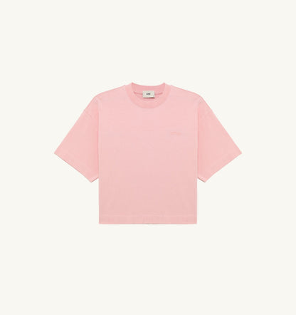 AUTRY BOXY T-SHIRT WITH TONAL LOGO FOR WOMAN