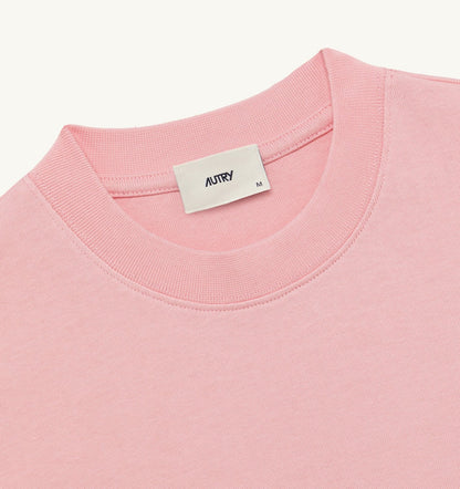 AUTRY BOXY T-SHIRT WITH TONAL LOGO FOR WOMAN