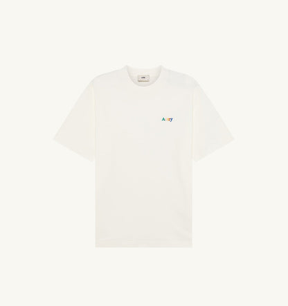 AUTRY T-SHIRT WITH MULTICOLOR LOGO UNISEX