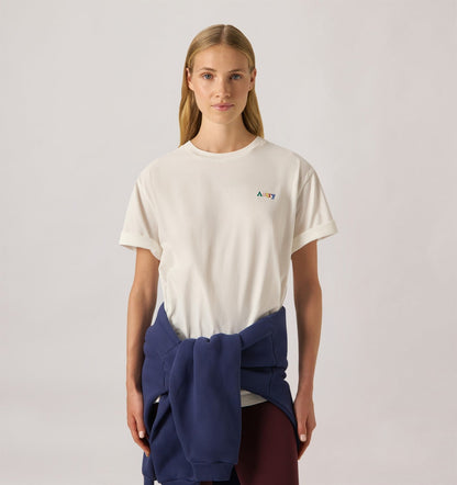 AUTRY T-SHIRT WITH MULTICOLOR LOGO UNISEX