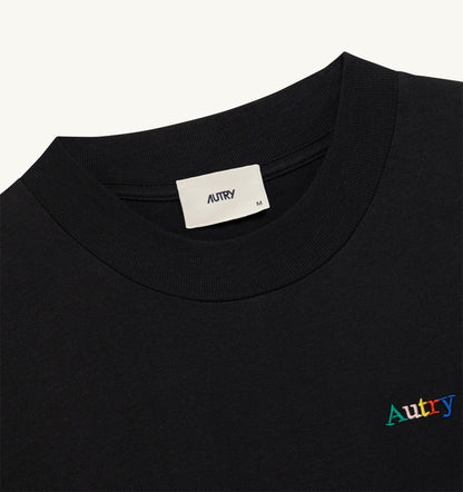 AUTRY T-SHIRT WITH MULTICOLOR LOGO UNISEX