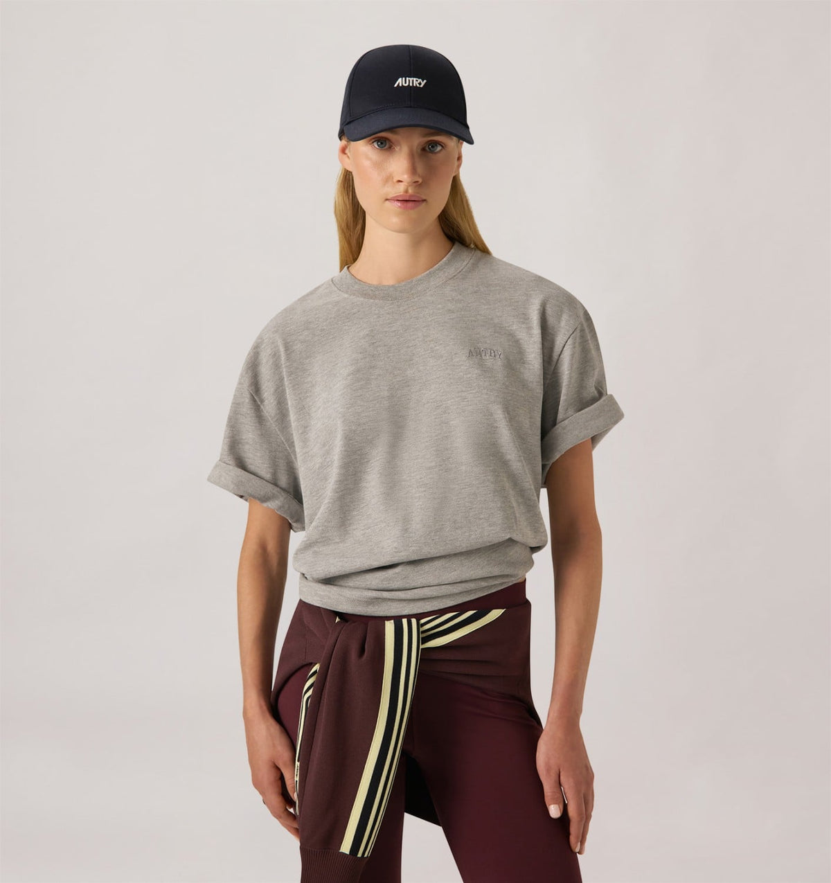 AUTRY T-SHIRT WITH TONAL LOGO UNISEX