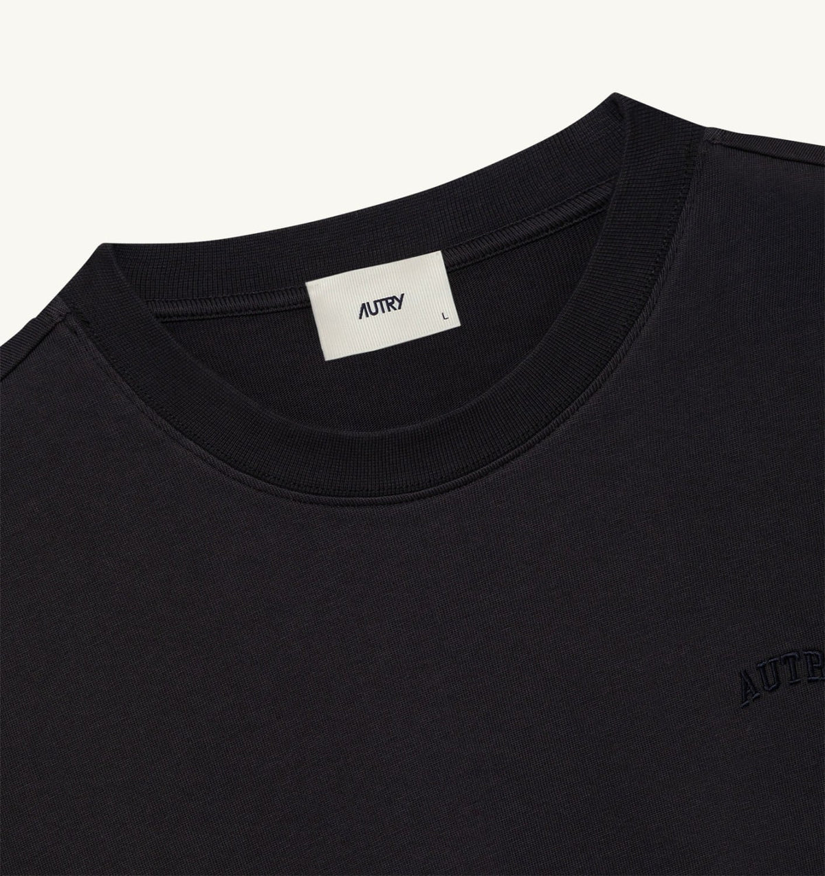 AUTRY T-SHIRT WITH TONAL LOGO UNISEX