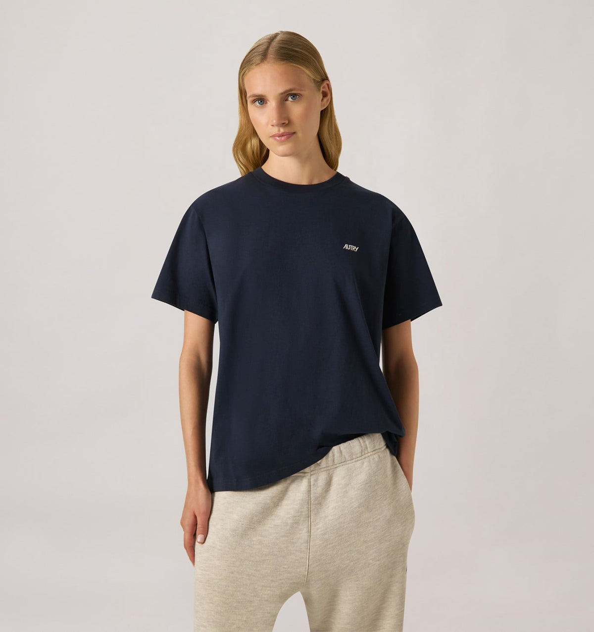 AUTRY EMBROIDERED LOGO TEE WOMAN