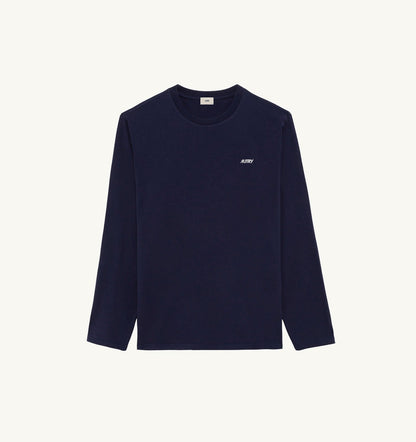 AUTRY LONG-SLEEVE EMBROIDERED LOGO TEE UNISEX