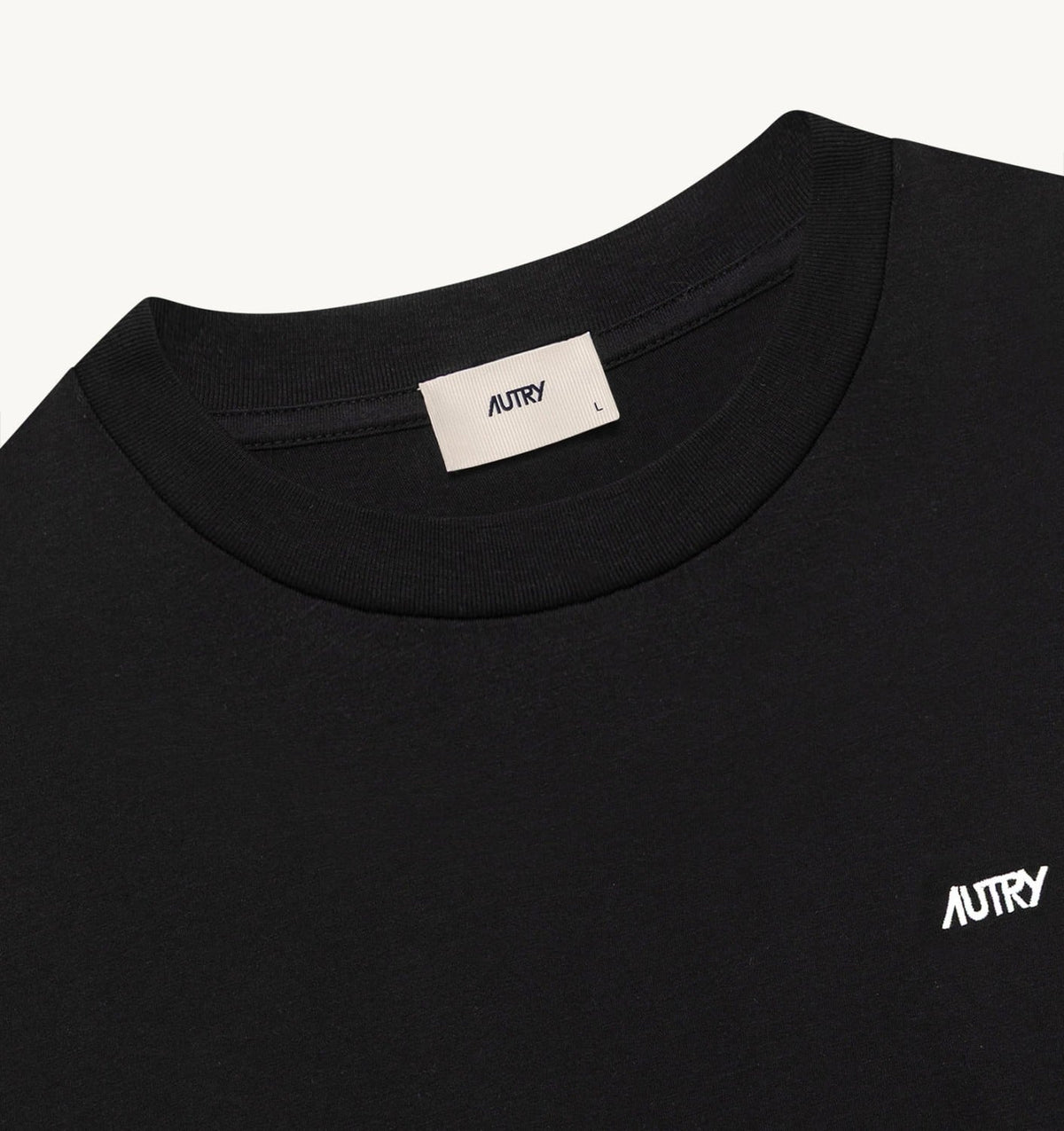 AUTRY LONG-SLEEVE T-SHIRT WITH EMBROIDERED LOGO UNISEX