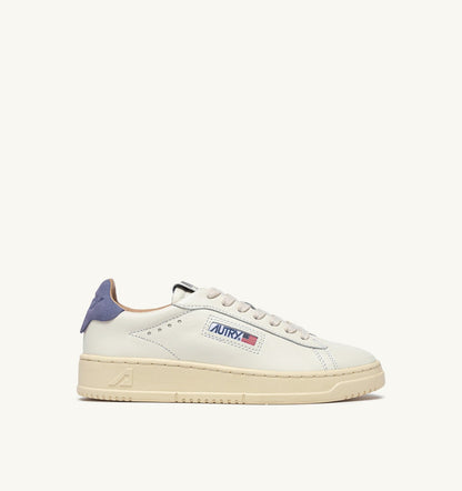 AUTRY DALLAS LOW SNEAKERS IN MARSHMALLOW AND TEMPEST LEATHER