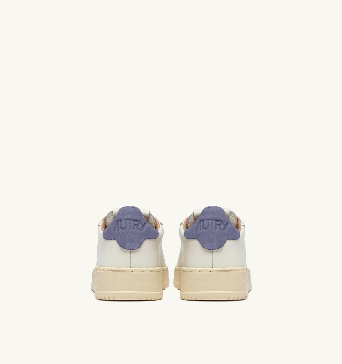 AUTRY DALLAS LOW SNEAKERS IN MARSHMALLOW AND TEMPEST LEATHER