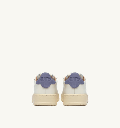 AUTRY DALLAS LOW SNEAKERS IN MARSHMALLOW AND TEMPEST LEATHER