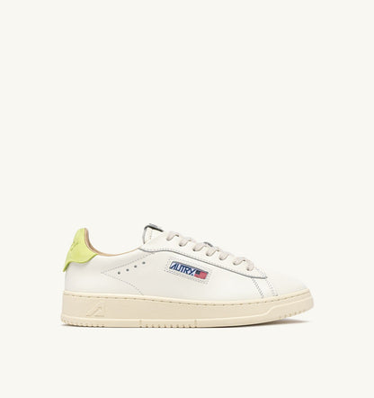 AUTRY DALLAS LOW SNEAKERS IN DAIQUIRI GREEN AND MARSHMALLOW LEATHER