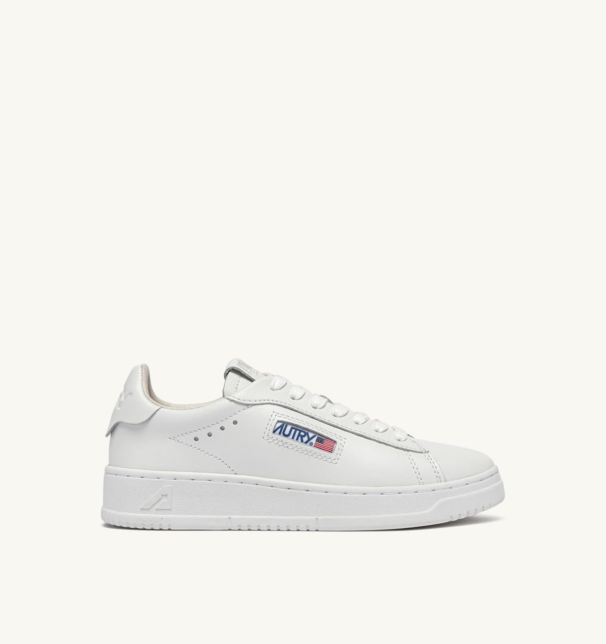 AUTRY DALLAS LOW SNEAKERS IN WHITE LEATHER