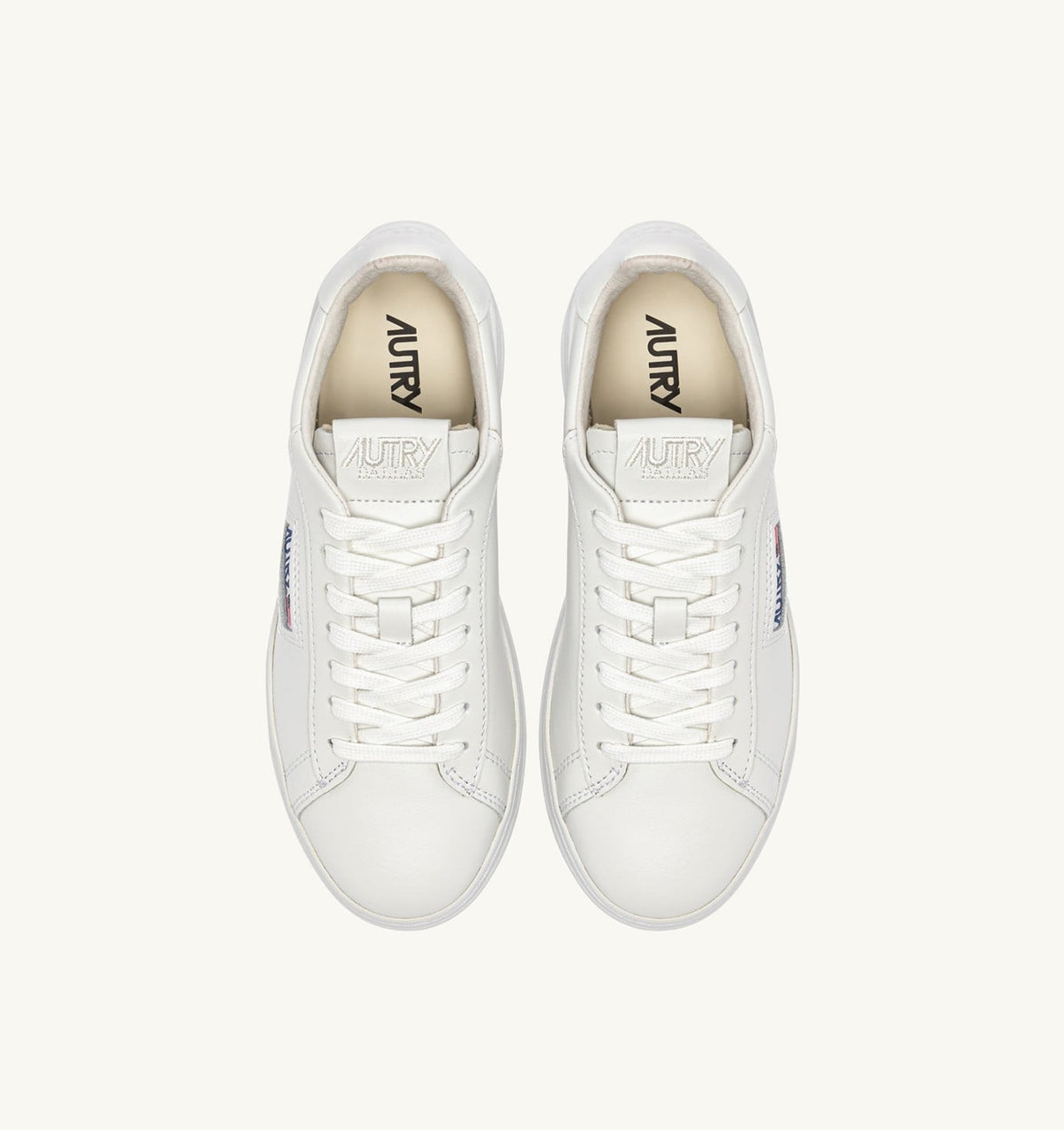 AUTRY DALLAS LOW SNEAKERS IN WHITE LEATHER
