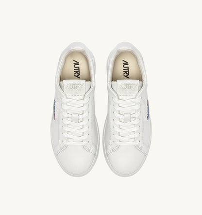 AUTRY DALLAS LOW SNEAKERS IN WHITE LEATHER