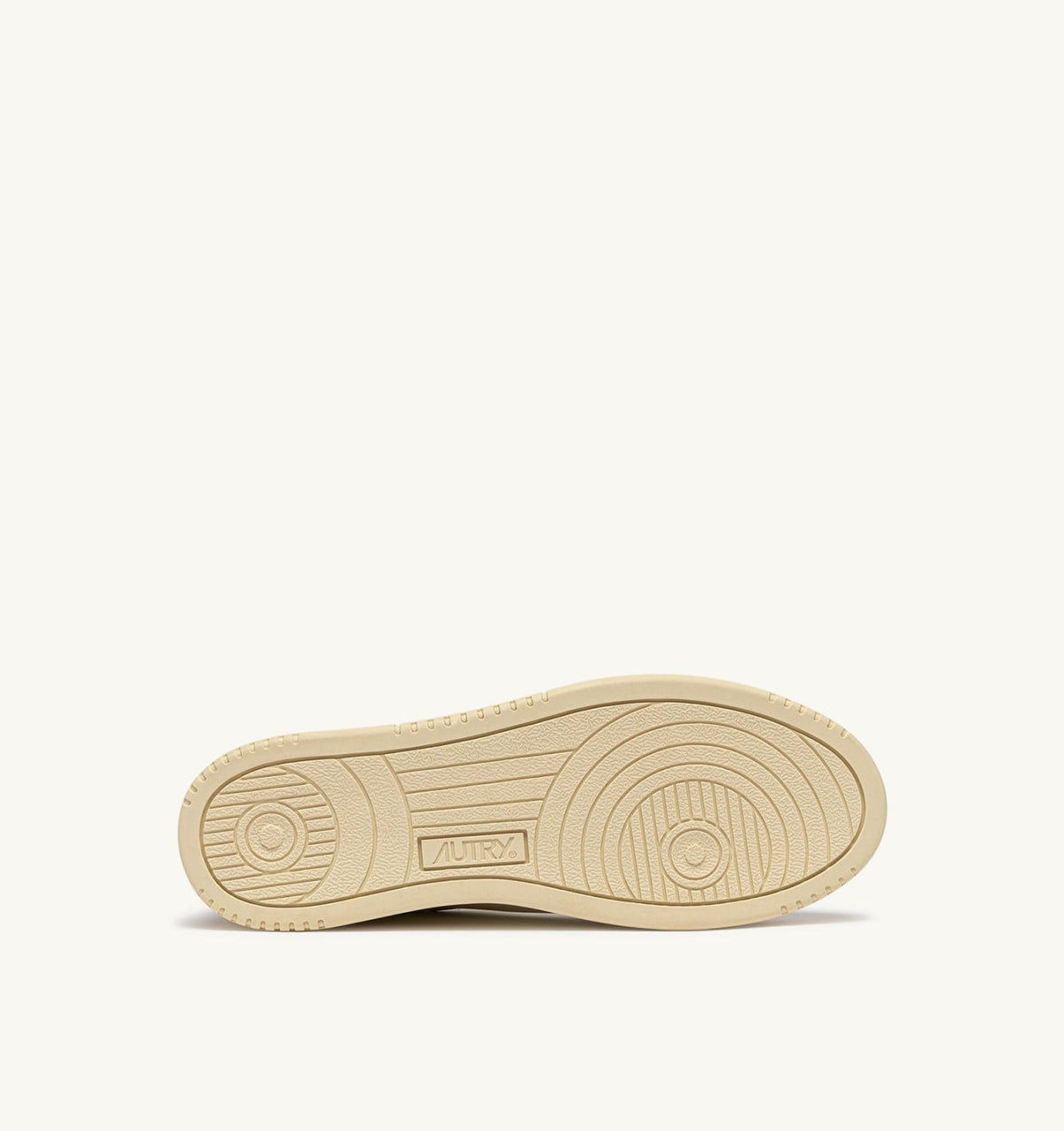 AUTRY DALLAS LOW SNEAKERS IN MARSHMALLOW AND FIG LEATHER