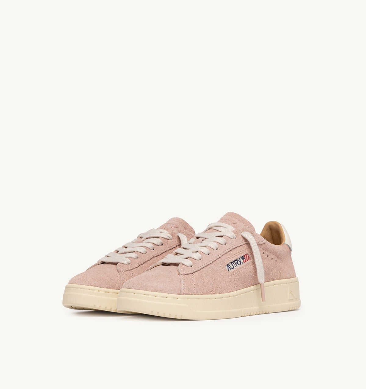 AUTRY DALLAS LOW SNEAKERS IN SILK SUEDE