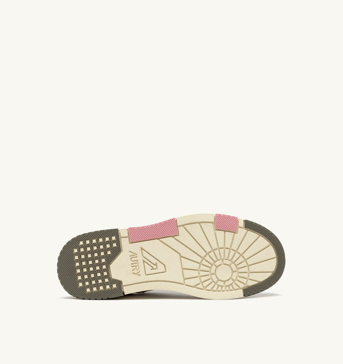 AUTRY CLC LOW SNEAKERS IN WHITE AND GERANIUM LEATHER SUEDE