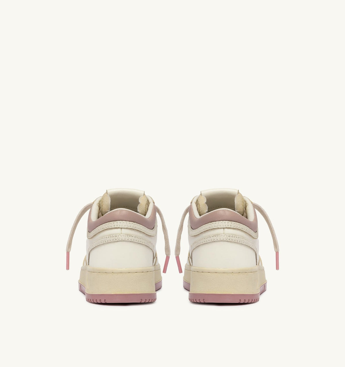 AUTRY MED-WAY SNEAKERS IN LEATHER COLOR MARSHMALLOW AND ZEPHYR