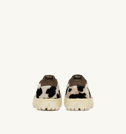 AUTRY WILDPACE LOW SNEAKERS IN MARSHMALLOW AND COW CORDURA AND LEATHER