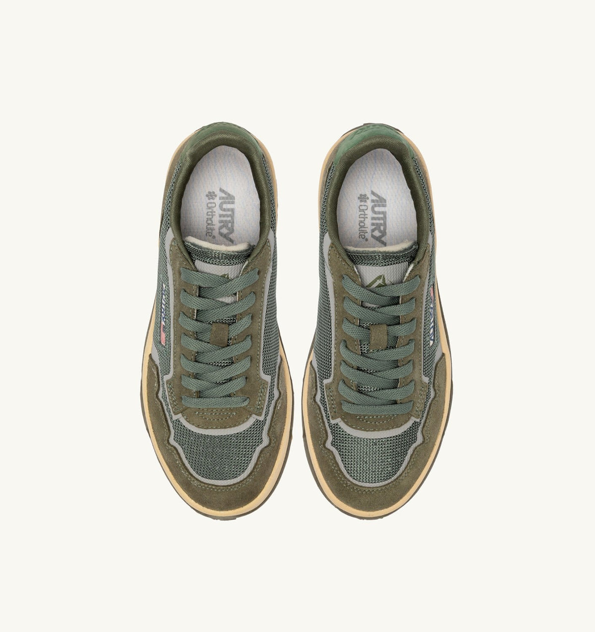 AUTRY WILDPACE LOW SNEAKERS IN SCHIO AND MILITARY MESH AND SUEDE