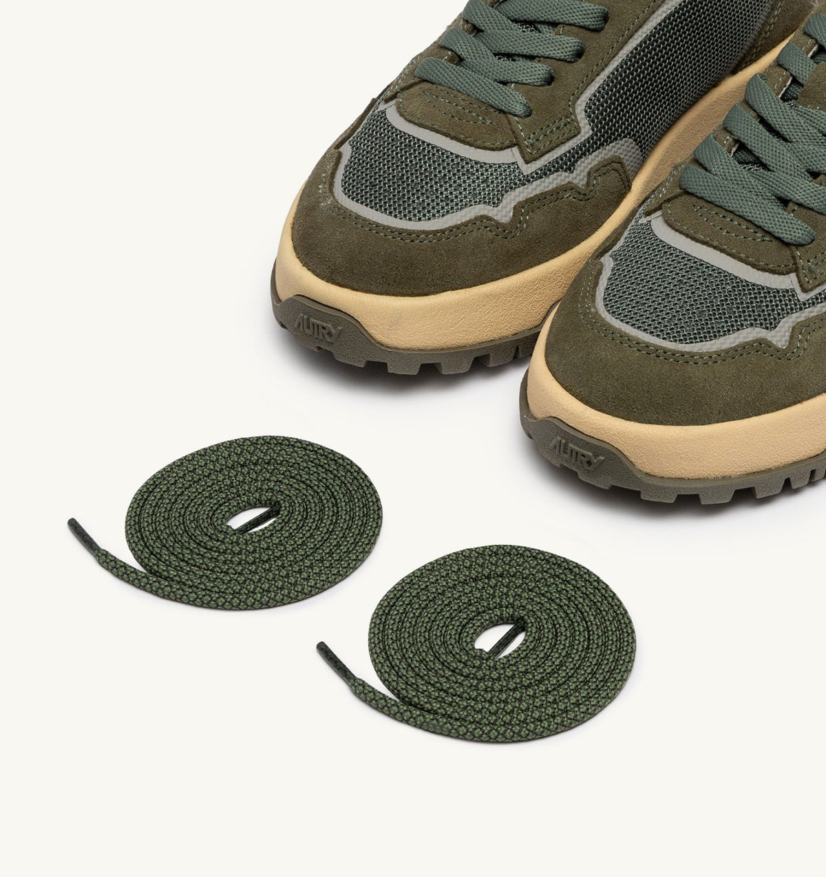 AUTRY WILDPACE LOW SNEAKERS IN SCHIO AND MILITARY MESH AND SUEDE