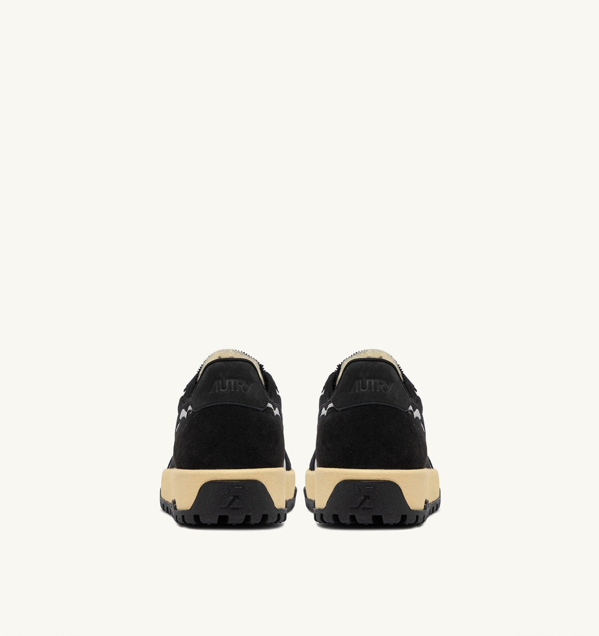AUTRY WILDPACE LOW SNEAKERS IN BLACK DRAGON MESH AND SUEDE