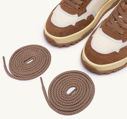 AUTRY WILDPACE LOW SNEAKERS IN MESH AND SUEDE COLOR MARSHMALLOW AND CIGAR