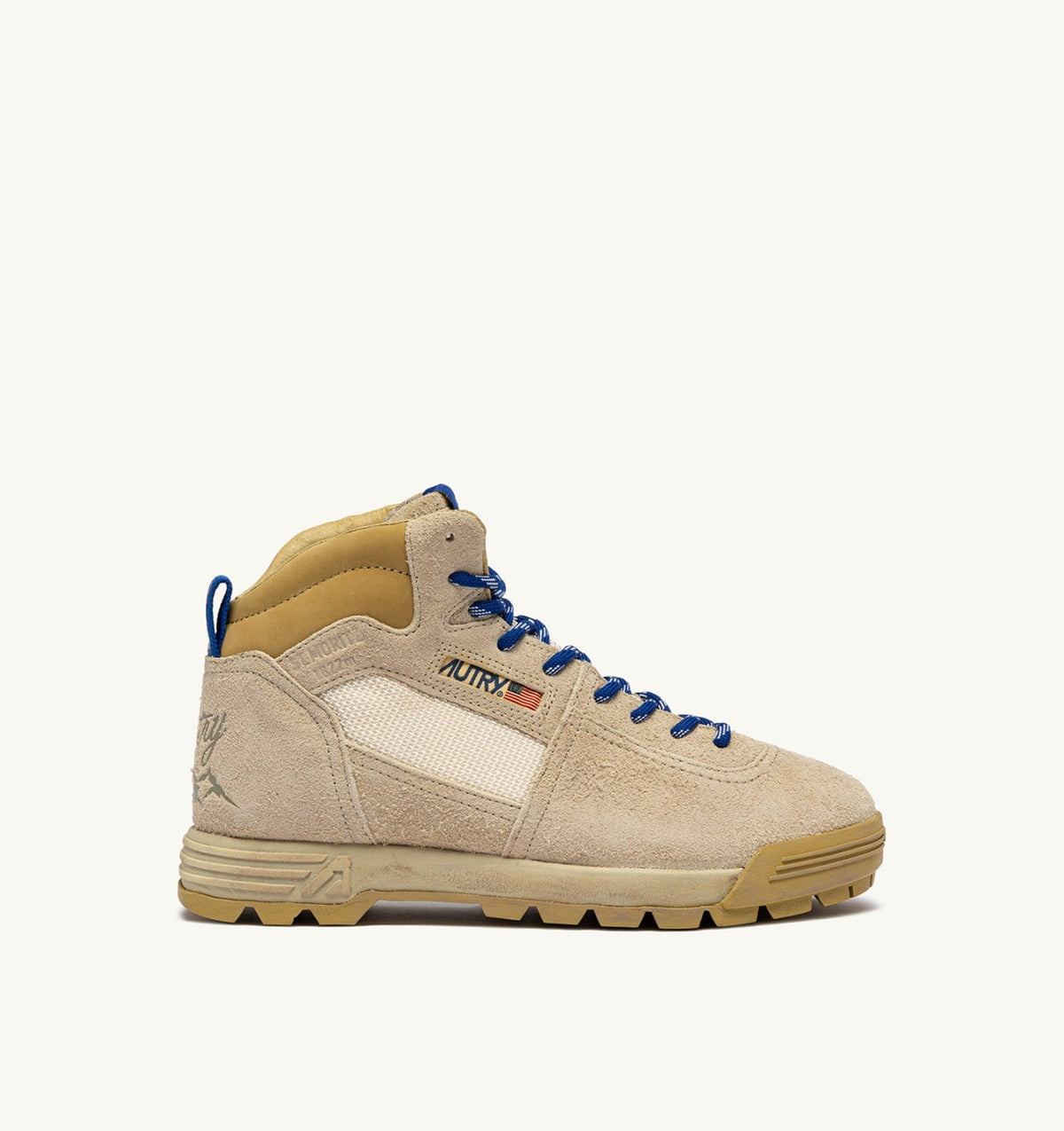 AUTRY MALGA ST.MORITZ IN COOKIE AND DEJA VU BLUE SUEDE