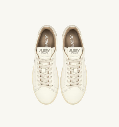 AUTRY DALLAS LOW SNEAKERS IN WHITE LEATHER