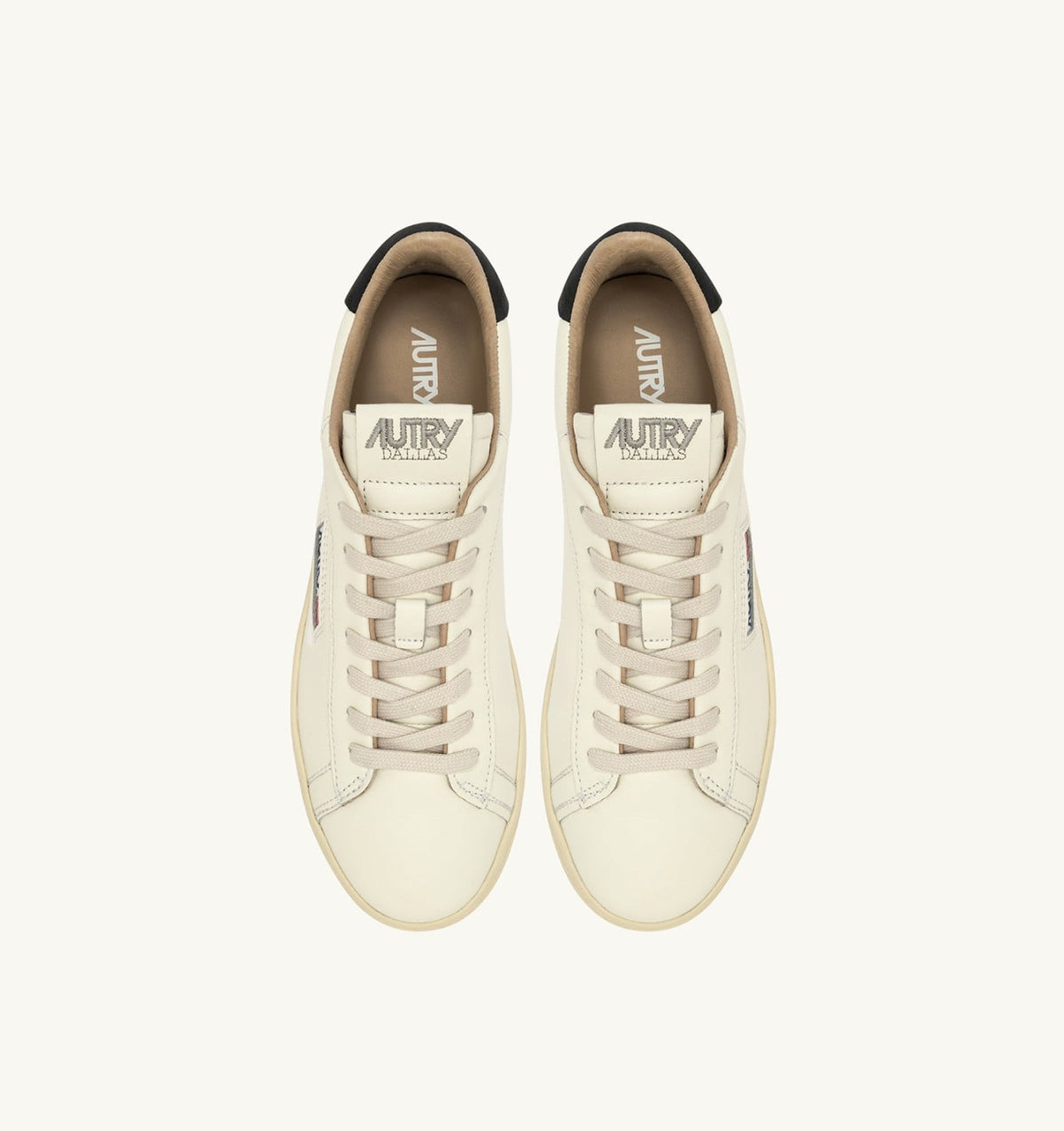AUTRY DALLAS LOW SNEAKERS IN WHITE AND SPACE LEATHER